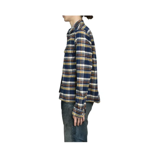 Cropped Outershirt / Gasoline Plaid