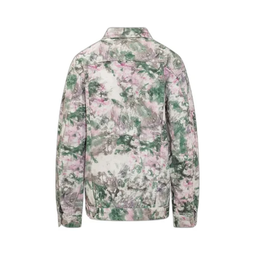Isabel Marant Camouflage-Printed Buttoned Denim Jacket
