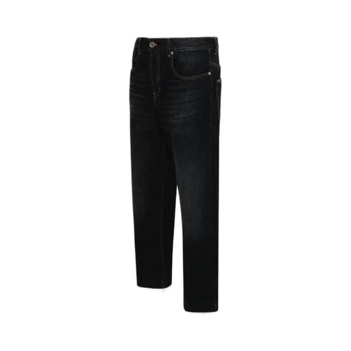 Isabel Marant Logo Patch Straight Leg Jeans