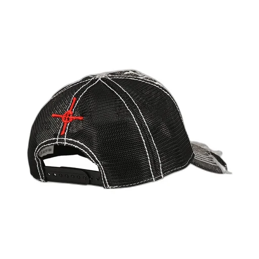 Double Seahorse Mesh Hat / Blk