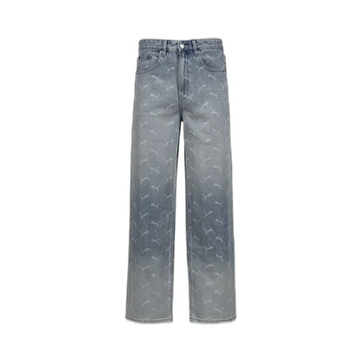 Laser Monogram Denim / Faded Denim-Aop