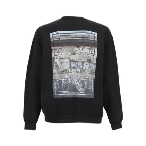 Devastated Wall Sweatshirt / Blk