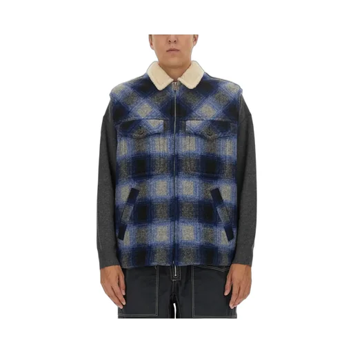 Isabel Marant Plaid Checked Zip-Up Gilet