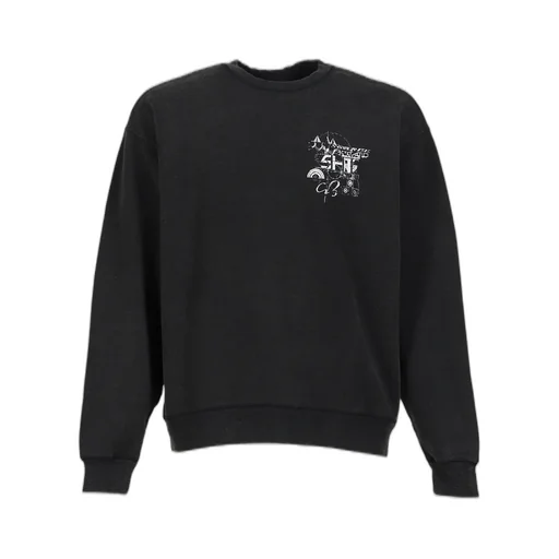 Devastated Wall Sweatshirt / Blk