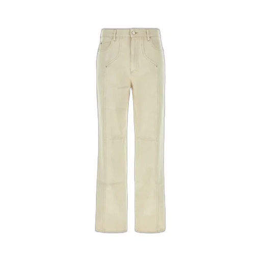 Isabel Marant Logo Patch Straight-Leg Pants