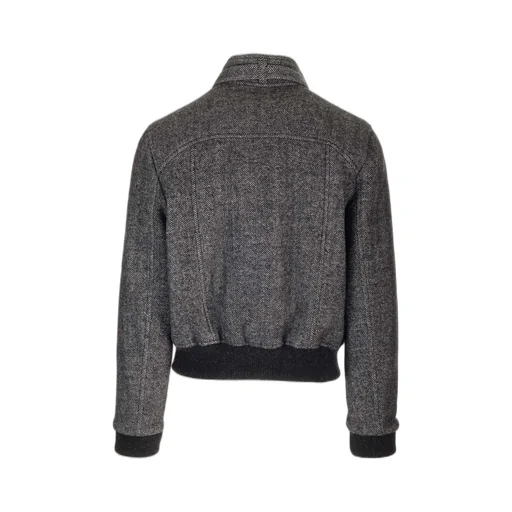 Isabel Marant High-Neck Buttoned Bomber Jacket