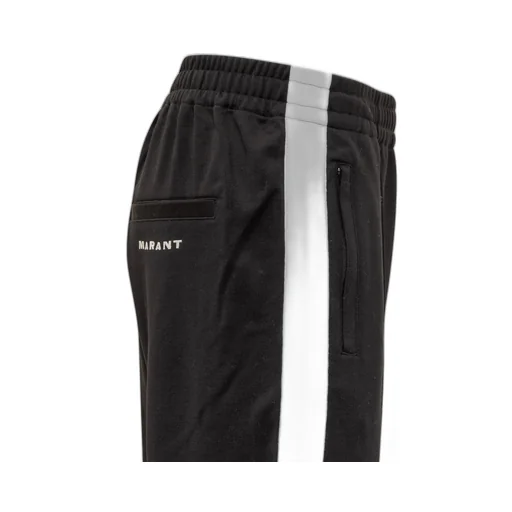 Isabel Marant Logo Embroidered Straight-Leg Pants