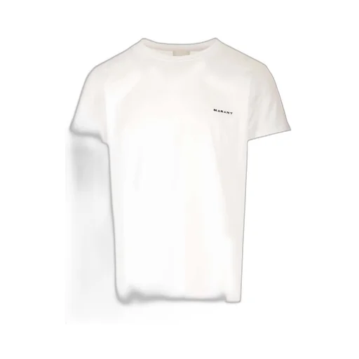 Isabel Marant Zafferh Logo Embroidered Crewneck T-Shirt
