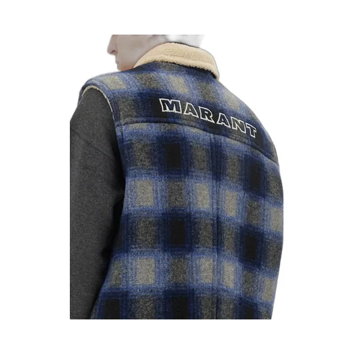 Isabel Marant Plaid Checked Zip-Up Gilet