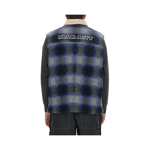 Isabel Marant Plaid Checked Zip-Up Gilet