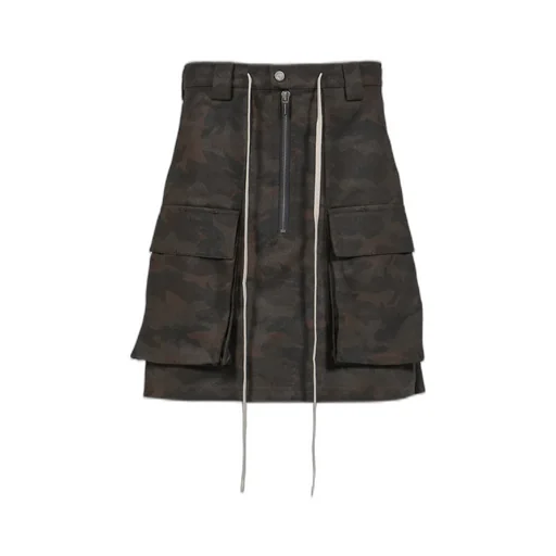 Night Camo Cargo Skirt / D.Camo