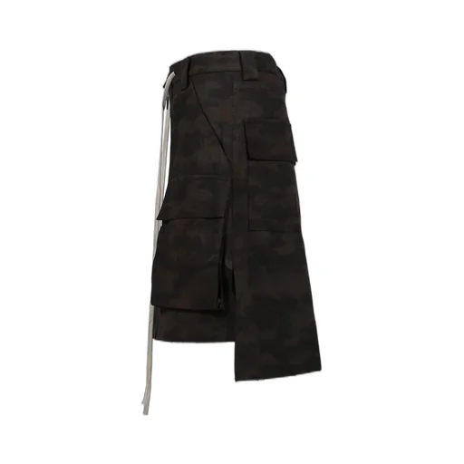 Night Camo Cargo Skirt / D.Camo
