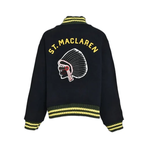 St. Maclaren Univ. Varsity Jacket Aged / Aged Nvy×Yel