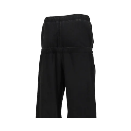 Double Sweat Pants / Washed Blk