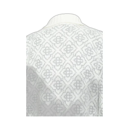 Silver Monogram Zip Up / Mohair Mix