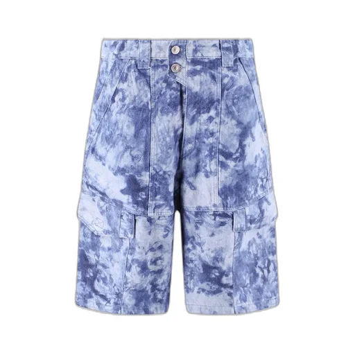 Isabel Marant Jemuel Bleached-Effect Cargo Shorts