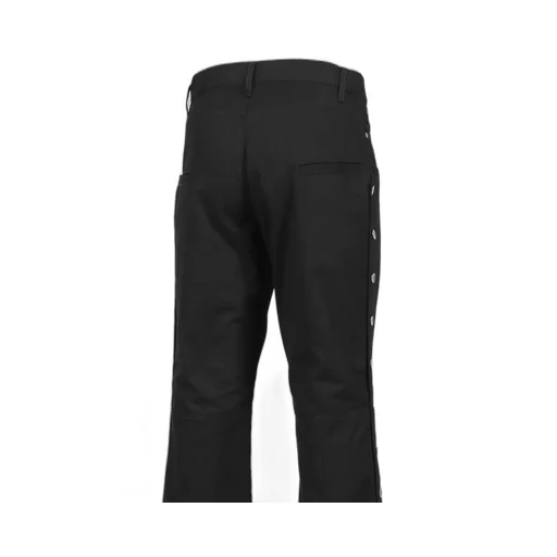 Side Button Pants / Black