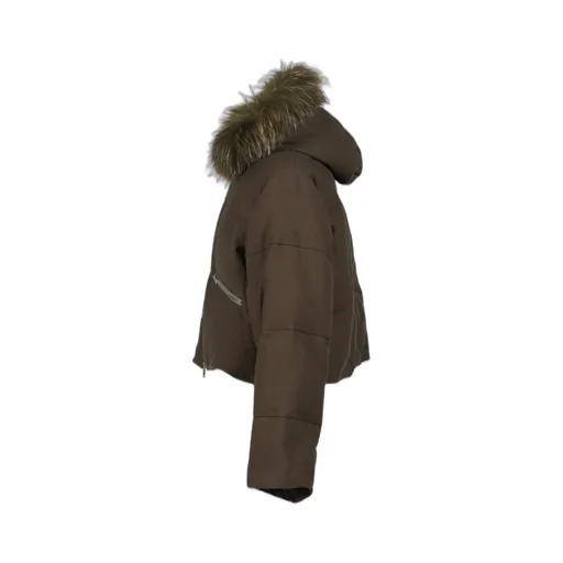 Slide Fur Down Jacket / Dust