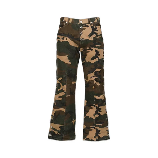 Side Button Pants / Camo