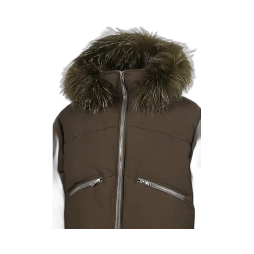 Slide Fur Down Jacket / Dust