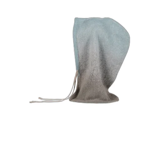 Mohair Knit Hood Balaclava / Blu Gry