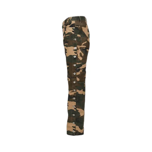 Side Button Pants / Camo