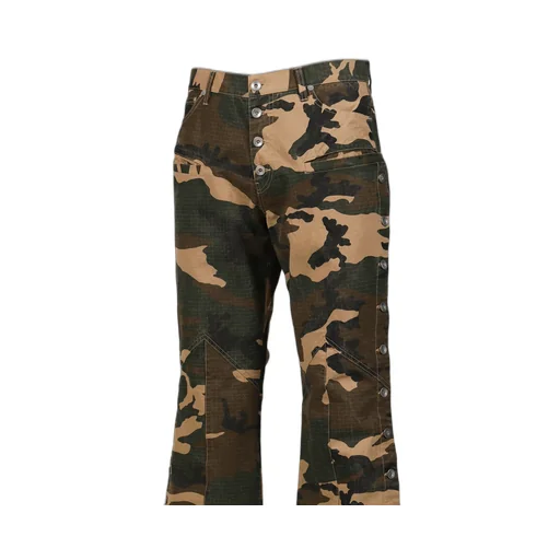 Side Button Pants / Camo