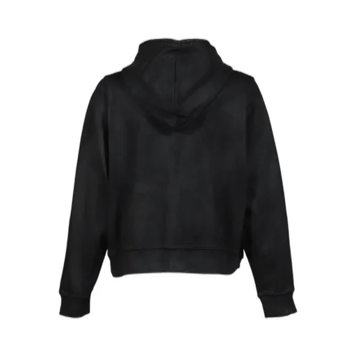 Waxed Zip Hoodie / Black