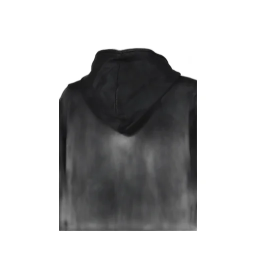 Waxed Zip Hoodie / Black