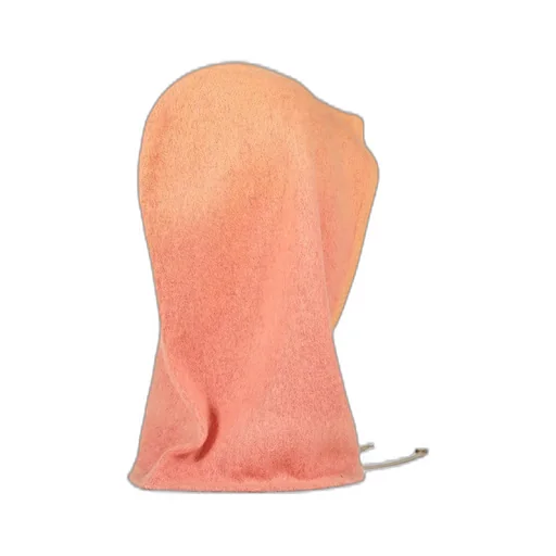 Mohair Knit Hood Balaclava / Org Pnk