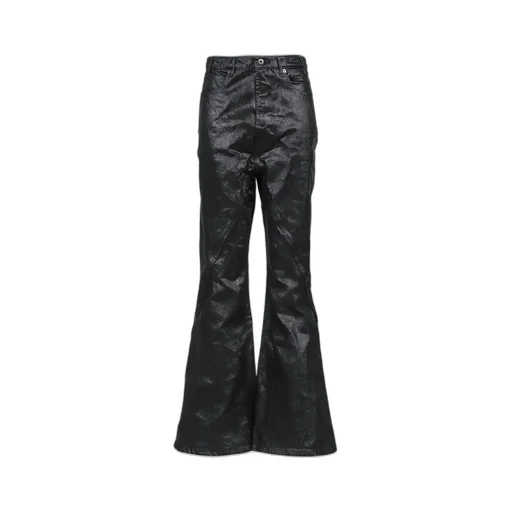Crack Waxed Gusset Varet Jeans / Blk
