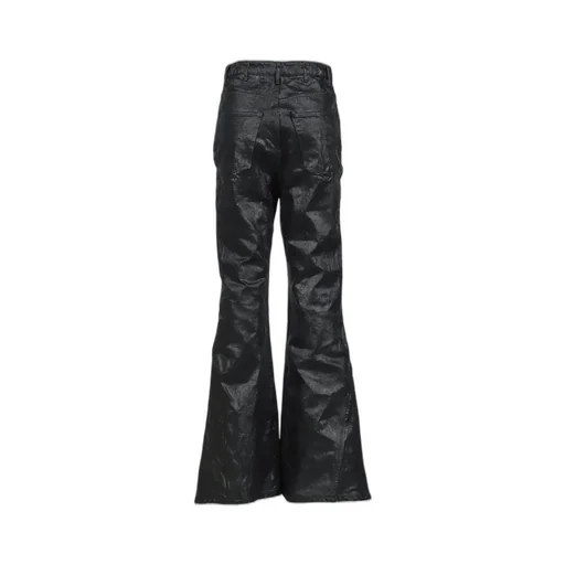 Crack Waxed Gusset Varet Jeans / Blk