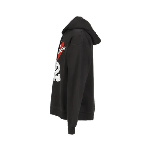Relax Fit Hoodie I Love / Black
