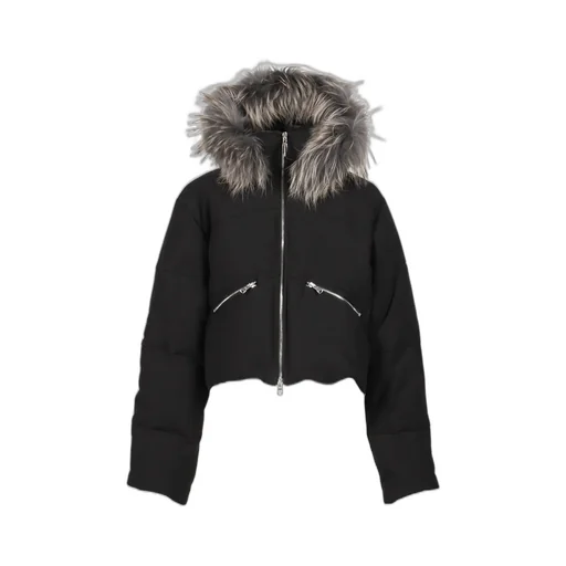 Slide Fur Down Jacket / Black