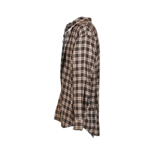 Butch Check Shirt / Cha / White