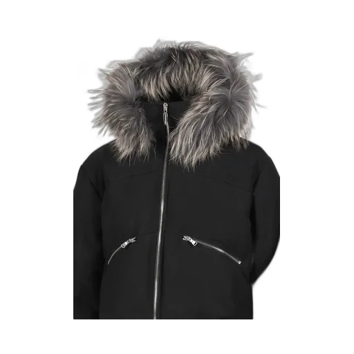 Slide Fur Down Jacket / Black