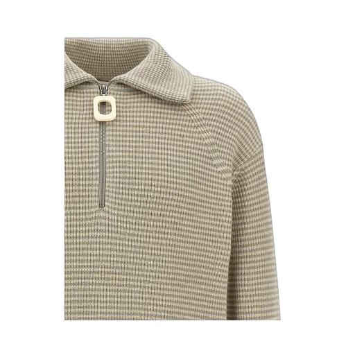 Jw Anderson Striped Half-Zipped Jumper