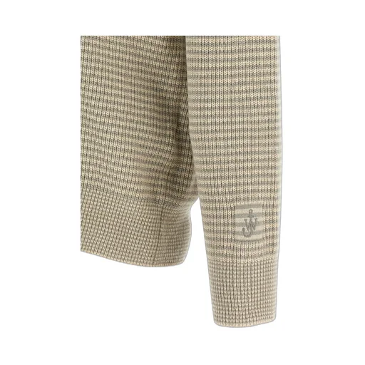 Jw Anderson Striped Half-Zipped Jumper