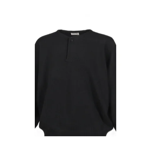 Henley Sweater / Black