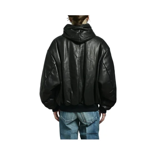 Hooded Bomber Jacket / Black