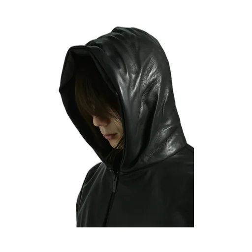 Hooded Bomber Jacket / Black