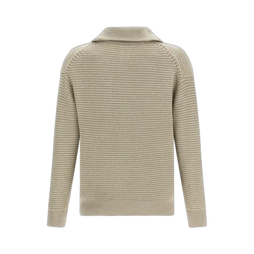 Jw Anderson Striped Half-Zipped Jumper