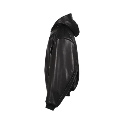 Hooded Bomber Jacket / Black