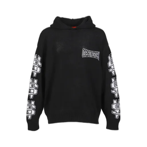 One Dollar Bill Knit Hoodie / Blk