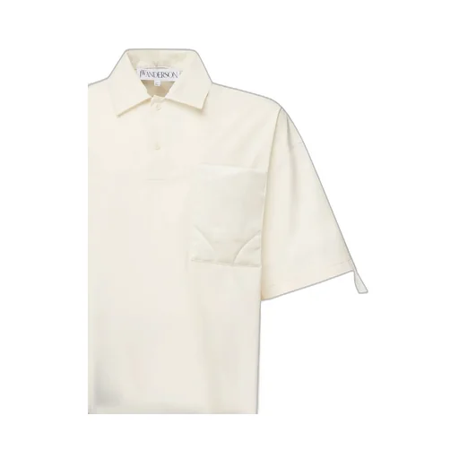 Jw Anderson Quilted-Pocket Short-Sleeved Polo Shirt