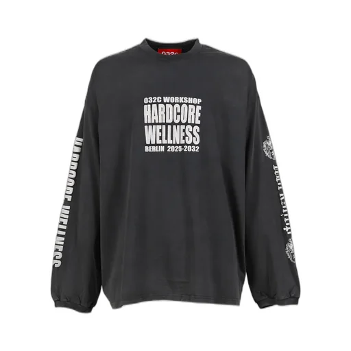 Hardcore Wellness Oversized Longsleeve / Blk