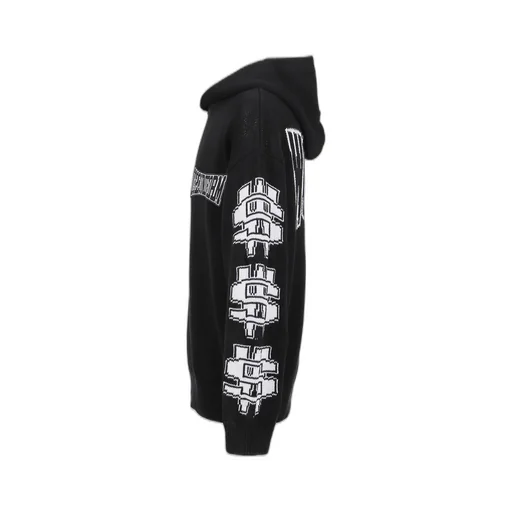 One Dollar Bill Knit Hoodie / Blk