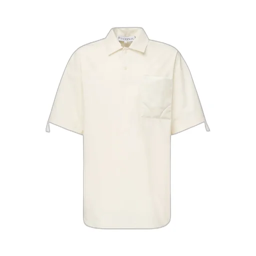 Jw Anderson Quilted-Pocket Short-Sleeved Polo Shirt