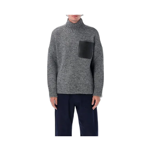 Jw Anderson Patch Pocket Turtleneck Knitted Jumper