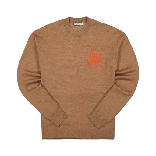 Jw Anderson Logo Intarsia Knitted Sweater